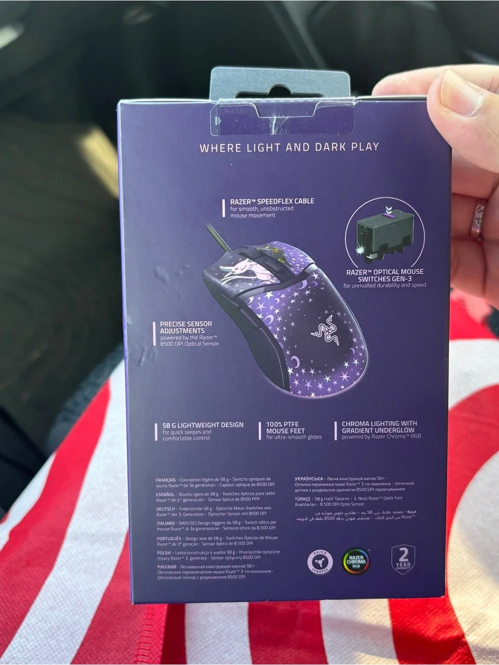 Razer x Pokemon Cobra Wired Gaming Mouse/Pad - Espeon & Umbreon Edition NEW
